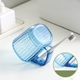 thumbnail image 1 of ABPWLY High Grade Transparent Imitation Crystal Toothbrush Cup with Holder for Bathroom Counter Hotel Style Modern Design, 1 of 5
