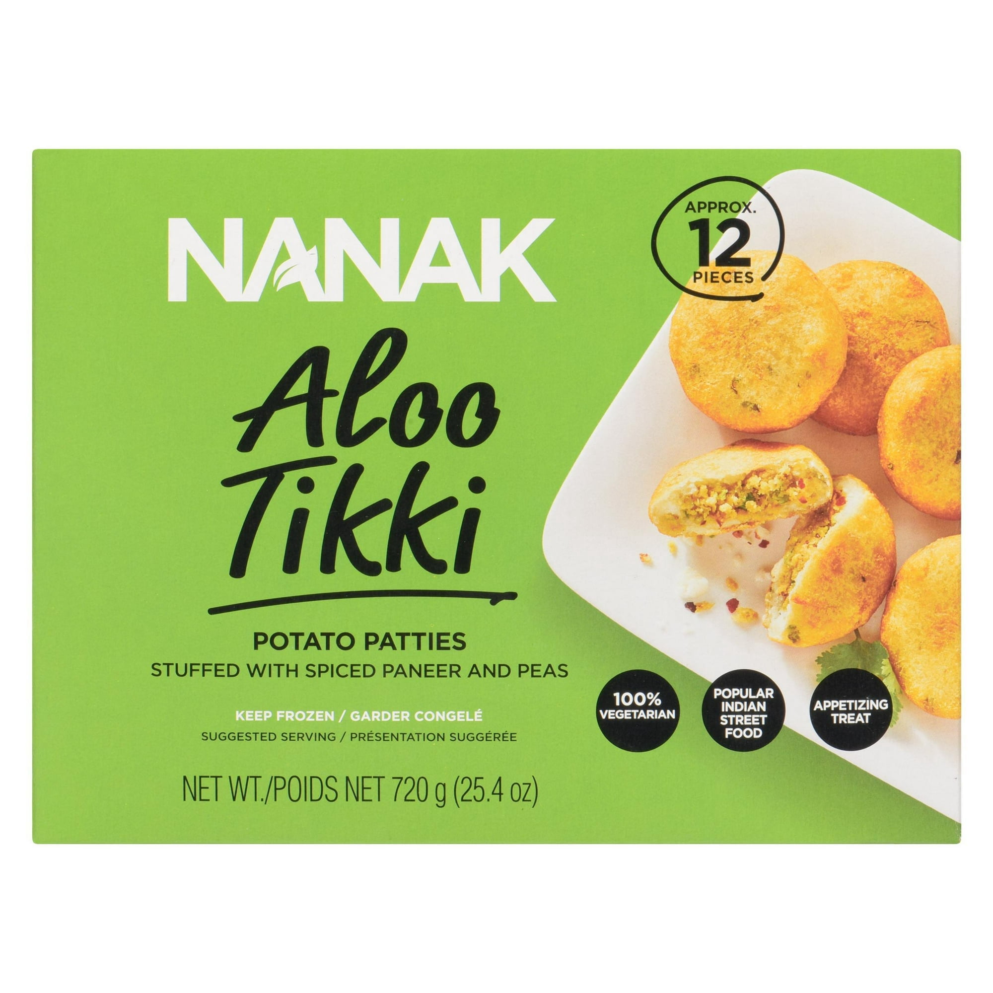 Nanak Aloo Tikki - hors-D'œuvre Surgelé 720 g