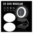 thumbnail image 3 of USB Webcam with Ring Light Privacy Cover Tripod Type-C for PC Streaming Meeting ,Easy to Install, 3 of 6
