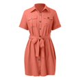 thumbnail image 4 of adviicd Robes d'Été pour Femmes Robe Longue Décontractée d'Été Sans Manches Croisée Ample de Plage Rouge,m, 4 of 5