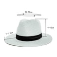 thumbnail image 3 of Meitianfacai Women's Sun Hat, Wide Rimmed Sun Protection Straw Hat Summer UV Protection Beach Cap with Ribbon, 3 of 5