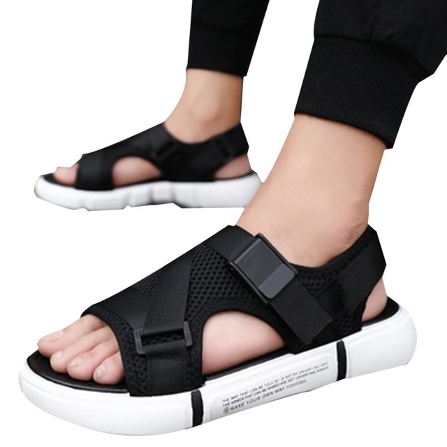 CAROOTU 2021 Men's Outdoor Comfortable And Breathable Sandals Mesh Upper Rubber Sole Lightweight Design