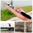 thumbnail image 3 of Mini Portable Telescopic Fishing Rod Spinning Carbon Hand Sea Tackle Fishing 1m-2.3m Pole Fish E2T4, 3 of 6