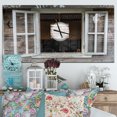 thumbnail image 2 of DesignArt Wooden Walls and Windows Large Wall Clock, 2 of 2