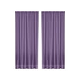 thumbnail image 2 of Fiudx Purple Semi-Sheer Curtains 83.86X51.97 Inches | Rod Pocket Sheer Window Panels | Light Filtering Polyester Drapes for Living Room & Bedroom | 1 Panel, 2 of 6
