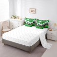 thumbnail image 3 of Erosebridal Green Geometric Bedding Sets Twin Size, Chic Minimalst Comforter Sets with Sheets, Abstract Decor, Reversible 7-Piece, 3 of 5