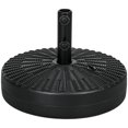 thumbnail image 1 of Outsunny 64lbs Patio Umbrella Base Stand, Fillable Umbrella Holder, Black, 1 of 10