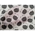 thumbnail image 4 of oneOone Cotton Poplin White Fabric Cat Face Animal Craft Projects Decor Fabric Printed By The Yard 56 Inch Wide, 4 of 4