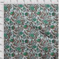 thumbnail image 4 of oneOone Polyester Spandex Brown Fabric Asian Floral Fabric For Sewing Printed Craft Fabric By The Yard 56 Inch Wide, 4 of 5