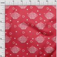 thumbnail image 3 of oneOone Viscose Jersey Red Fabric Tea Kettle Craft Projects Decor Fabric Printed By The Yard 60 Inch Wide, 3 of 4