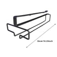 thumbnail image 3 of SXcggal Under Cabinet Glass Holder Stemware Glass Holder Glasses Storage Glass Hangers Rack Glass Rack Hanging Glass Rack Under Shelf Hanging Rack For Bar 1pc Healthy Multitaskig Cookware, 3 of 7