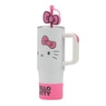 thumbnail image 2 of Hello Kitty Big Face Design 30 oz Stainless Steel Tumbler with Handle and Straw with Charm, 2 of 7