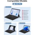 thumbnail image 2 of MYKOMI Clavier Surface Pro, Couverture de Type Microsoft Surface Pro avec Rétroéclairage 7 Couleurs, Pavé Tactile, Porte-Crayon, Batterie Rechargeable, Clavier Portable Mince Bluetooth 5.2 Seulement pour Surface Pro 10/9/8/X, 2 of 8