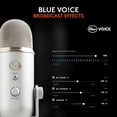 thumbnail image 2 of Blue Yeti USB Microphone for Recording, Streaming, Gaming, Podcasting on PC and Mac, Condenser Mic for Laptop or Computer with Blue VO!CE Effects, Adjustable Stand, Plug and Play - Silver, 2 of 9