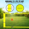 thumbnail image 3 of KFFKFF Filet de Volleyball Portable pour Usage Extérieur, Poteaux en Acier à Hauteur Réglable, Ensemble de Volleyball Pro Incluant Volleyball en PVC, Pompe, Sac de Transport, Filet de Volleyball Robuste pour Cour Arrière, Plage, Pelouse, 3 of 9