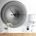 thumbnail image 2 of DesignArt Black and White Optical Illusion Large Wall Clock, 2 of 2