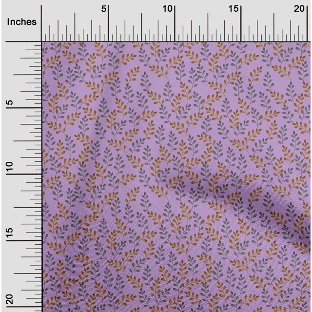 oneOone Tissu Polyester Lycra Feuille Feuilles Imprimé Tissu au Mètre 56 Pouces de Large