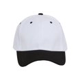 thumbnail image 2 of Two-Tone  Adjustable Baseball Cap, White Black, 2 of 2