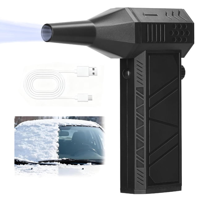 2025 Upgrade 5000W Snow Blower Portable Frostguards Blower With Efficient Turbine Tech Portable For Car Windshield Defrost Snow Removal