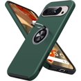 thumbnail image 1 of KOMI for Google Pixel 9 Pro XL Case, Slim Fit Case for Pixel 9 Pro XL with Metal Ring Holder Kickstand, Dual Layer Shockproof Protective Phone Case for Google 9 Pro XL 6.8", Dark Green, 1 of 5