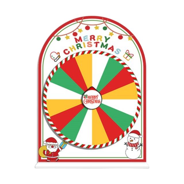 Tnarru Plateau Tournant de Prix, Roue de Roulette à Tirage, Jeu Interactif Modifiable, Roue de Fortune, Plateau Tournant de Prix pour Jeux Familiaux de Noël B