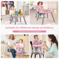 thumbnail image 2 of OLAKIDS 8 in 1 Baby High Chair, Convertible Highchair for Babies and Toddlers, Infant Dining Booster Seat, Building Block Table, Kids Stool Table Chair Set with Removable Tray (Pink), 2 of 9