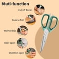 thumbnail image 4 of Deli Kitchen Scissor for General Use, Heavy Duty Kitchen Meat Shears, Stainless Steel Multi-function Scissors, Dishwasher Safe Cooking Scissors for Food Chicken Poultry Fish Pizza Herbs Cooking, 4 of 7