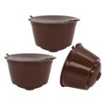 thumbnail image 2 of Luzkey 3 Pcs Refillable Coffee Filter For Gusto Piccolo - Red, 54x35mm , Brown, 54x35mm, 2 of 8