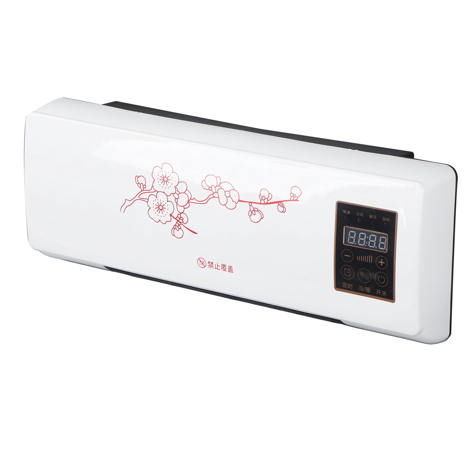 Mini Air Conditioners, Small Wall Air Conditioner With Remote Electric Space Heater For Indoor Use Wall Mounted Heater Fan Digital Display Air Conditioning For Bedroom