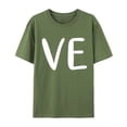 thumbnail image 3 of Hot Sale!! T-Shirts de la Saint-Valentin pour Femmes Imprimés Graphiques Mignons Léopard Cœur Amour T-Shirts Décontractés Manches Courtes Col Rond Ag + TP, 3 of 7