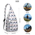 thumbnail image 2 of Great White Shark Attack Print Sling - Dramatic Ocean Scene Design, 2 of 4