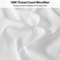 thumbnail image 3 of Lirex Standard Pillowcases, 2-Pack White Microfiber Pillow Cover Set, 1800 Thread Count, Soft Durable, 3 of 7