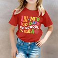 thumbnail image 2 of PMVFHDE T-Shirts Graphiques pour Filles Tee-Shirts pour Fille Coupe Ample Hauts Tendance pour Fille Manches Courtes Crop Tops pour Fille Imprimé Col Rond T-Shirt Manches Courtes pour Garçons et Filles Rouge, 12-13 Ans, 2 of 4