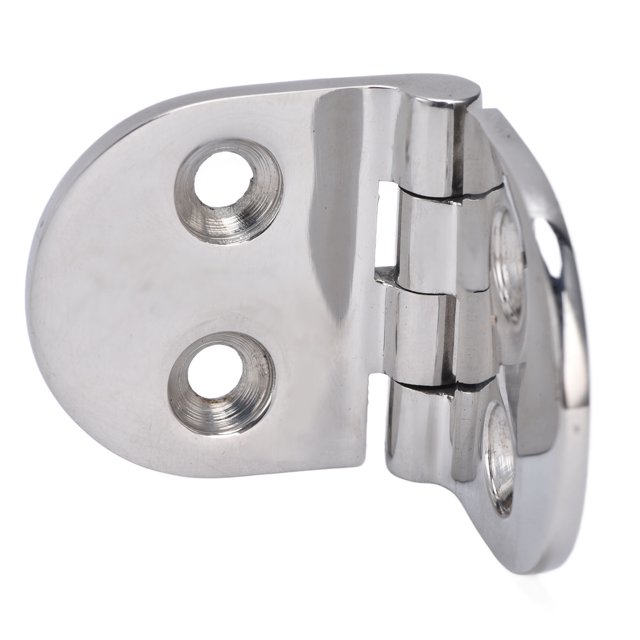 Charnières de Forme Ovale, Charnière de Porte en Acier Inoxydable 316 76x38x3.3mm pour Compartiments pour Trappes de Pont