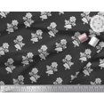 thumbnail image 2 of Soimoi Polyester Crepe Fabric Leaves & Floral Block Print Fabric by The Yard 52 Inch Wide, 2 of 3