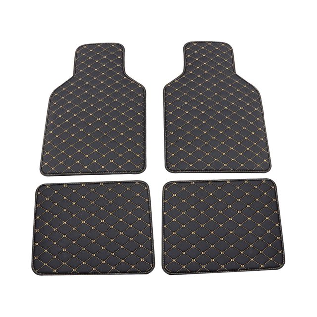 Maytalsory 4 Pcs Tapis de Sol pour Voiture Doublure Automobile Tapis de Pied Lavable Réutilisable Noir