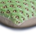 thumbnail image 2 of The HomeCentric Decorative Green 12"x18" (30x45 cm) Lumbar Pillow Cover, Linen Ribbon & Pearl Embroidery Oblong Pillow, Abstract Pattern Modern Style - Mint Ripple, 2 of 3