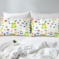 thumbnail image 4 of YST Frog Bed Sheets Set Full Sheet Sets For Girls Kids Wild Animal Sheets, Cute Flower Animal Bed Set Botanical Flower Pattern 3D Fitted Sheet + Top Sheet + 2 Pillowcases, 4 of 5