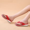thumbnail image 4 of LSLJS Sandals Women Summer Thick Bottom Flip Flops Women's Wedge Beach Sandals, 4 of 7