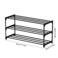 thumbnail image 4 of Sentmoon Shoe Rack for Closet Small Shoe Rack Shoe Rack Shoe Rack Storage Organizer with 3 Tiers Metal Shelves for Bedroom Closets Entry Dorm Room, 4 of 8
