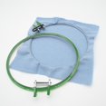 thumbnail image 3 of 22cm Embroidery Hoop Circle Cross Stitch Plastic Sp Tension Adults Beginners green, 3 of 8