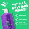 thumbnail image 2 of Aussie Miracle Waves Anti-Frizz Hemp Paraben-Free Conditioner, 2 of 10