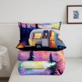 thumbnail image 4 of Erosebridal Happy Camping Bedding Full Comforter Set, Camper RV Car Down Comforter, Aurora Decor, 3-Piece, 4 of 6