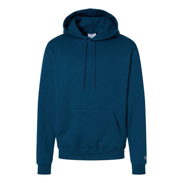 Champion Mens Powerblend Hooded Sweatshirt, S, Late Night Blue