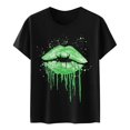 thumbnail image 4 of Birdeem Womens Fashion Printed Round Neck Short Sleeve T-Shirt Blouse Loose Tops, 4 of 12
