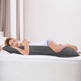 thumbnail image 3 of PiccoCasa Cotton Body Pillow Case with Zipper Closure Dark Gray 20"x 55" 1PCS, 3 of 7