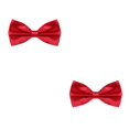 thumbnail image 1 of ZheElen Nœud Papillon de Smoking Rouge à Fixation Stable avec Nœud de Mariage Anti-Rayures et Résistant à l'Usure Nœud Papillon Hommes 2 Ensembles, 1 of 6