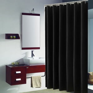 Aidoshy Gray Shower Curtain Fabric Plain Color Thickened And Polyester Bathroom Partition Curtains And Door Curtains Shower Curtain Liner Bathroom