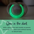 thumbnail image 2 of Tommee Tippee Fun Style Pacifier and Fun Style Night Glow in the Dark Pacifier, Symmetrical Design, BPA-Free, Includes Sterilizer Box, (18-36m), Pack of 3 Pacifiers, 2 of 5