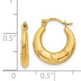 thumbnail image 2 of Boucles d'Oreilles Créoles en Or Jaune 14K, 2 of 2